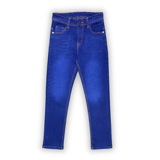 Premium Stretch Navy Denim Jeans for Kids