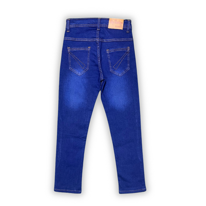 Premium Stretch Navy Denim Jeans for Kids