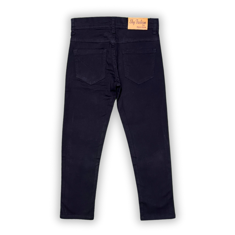 Premium Stretch Black Denim Jeans for Kids