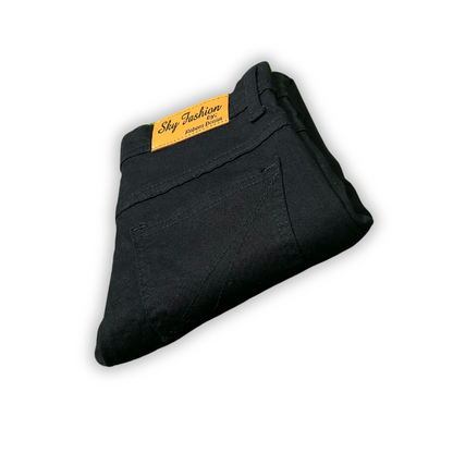 Premium Stretch Black Denim Jeans for Kids