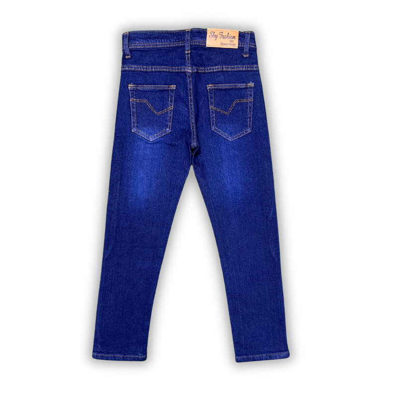 Premium Stretch (Indigo)Navy Denim Jeans for Kids