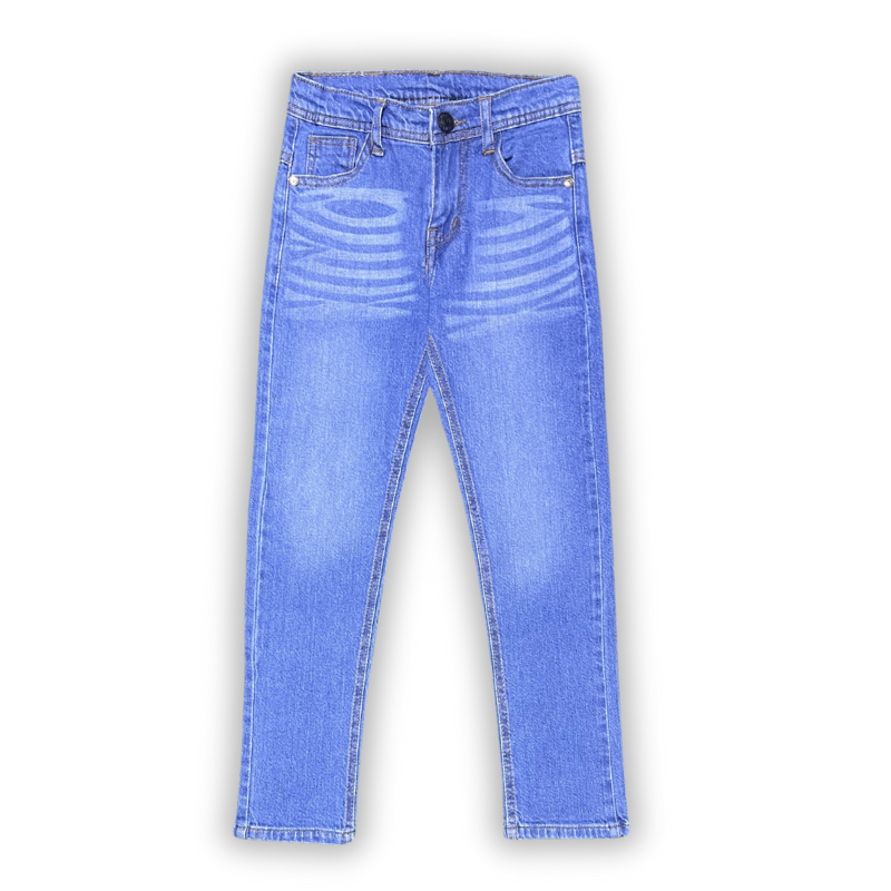 Premium Stretch Mid Blue Denim Jeans for Kids